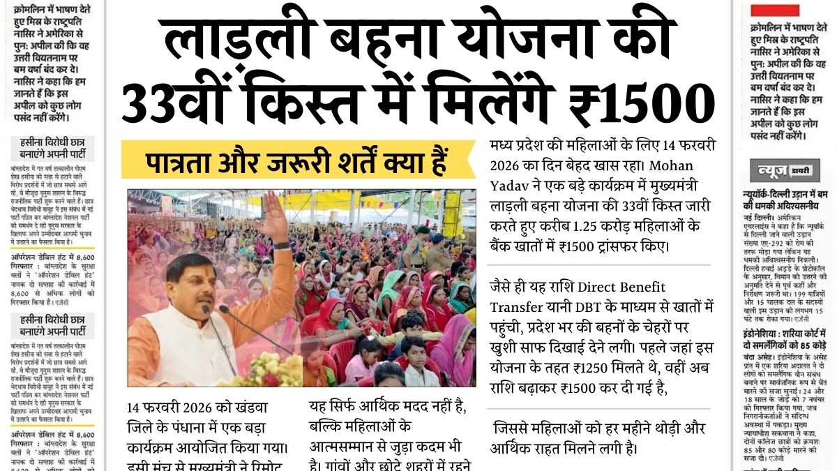 Ladli Behna Yojana News