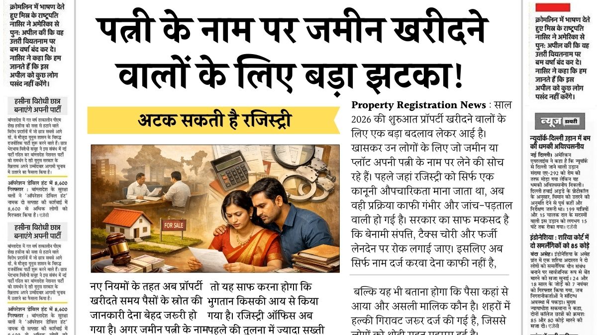 Property Registration News